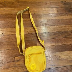 Baboon to the Moon Yellow Crossbody Bag Purse
